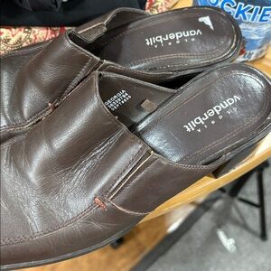 Gloria Vanderbilt Dark Brown Women's Mules